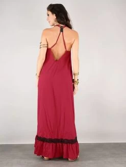Robe Longue "Gaia", Rouge