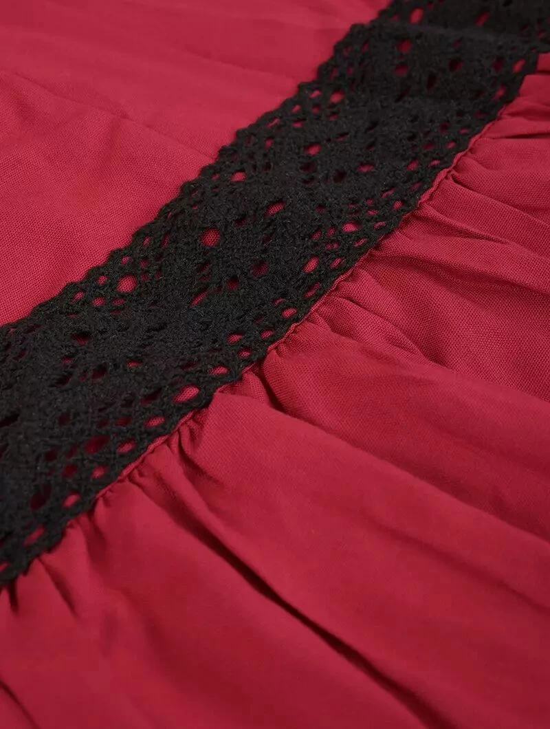 Robe Longue "Gaia", Rouge 3 Robe Longue "Gaia", Rouge – Image 3