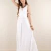 Robe Longue Infinity "Wakiza", Blanc