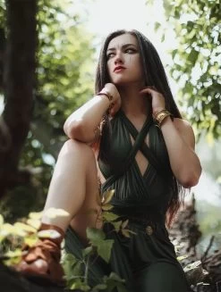 Robe Longue Infinity "Wakiza", Vert Kaki -Magasin De Vêtements Pour Femmes robe longue infinity wakiza vert kaki p image 332869 grande