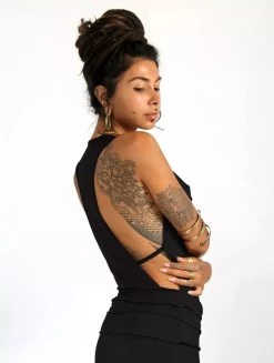 Robe Longue "Naäry", Noir -Magasin De Vêtements Pour Femmes robe longue naary noir p image 339625 grande