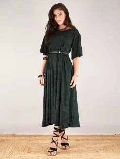 Robe Longue Oversize Imprimée "Eorynn Africa", Vert -Magasin De Vêtements Pour Femmes robe longue oversize imprimee eorynn africa vert p image 346136 grande