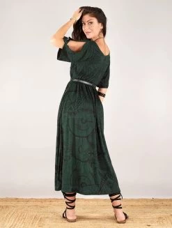 Robe Longue Oversize Imprimée "Eorynn Africa", Vert -Magasin De Vêtements Pour Femmes robe longue oversize imprimee eorynn africa vert p image 346137 grande