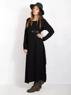 Robe Longue "Wasilah", Noir