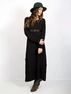 Robe Longue "Wasilah", Noir -Magasin De Vêtements Pour Femmes robe longue wasilah noir p image 341197 grande