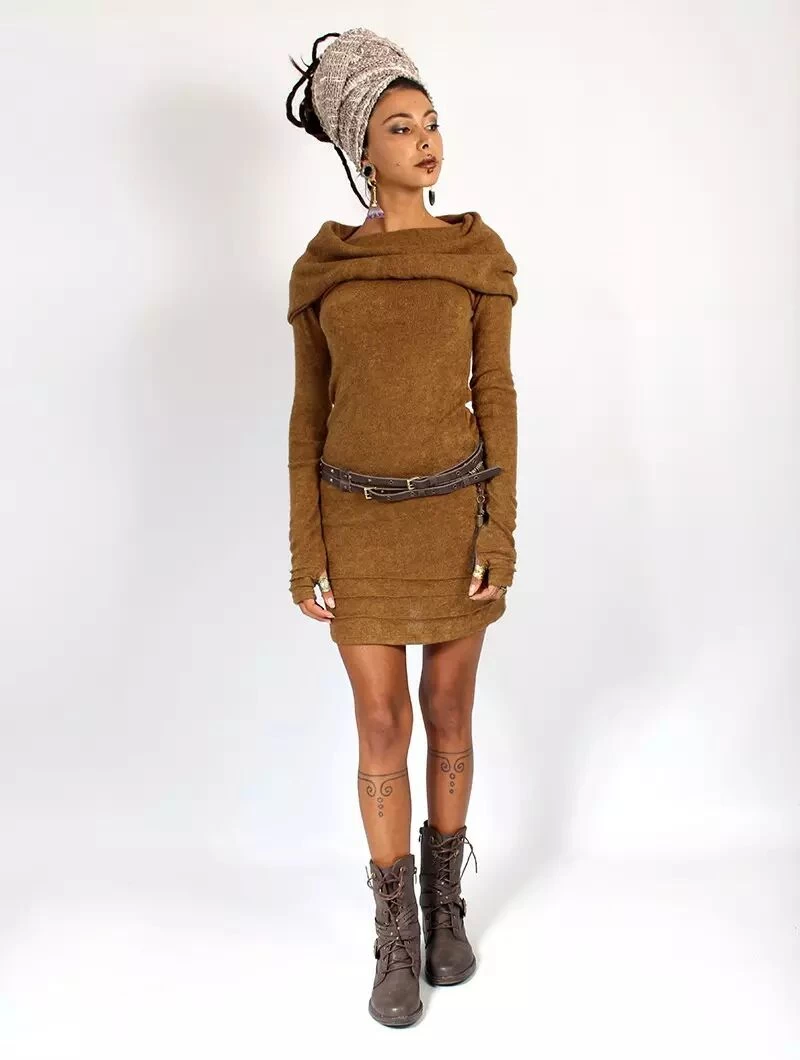 Robe Pull "Chryzalide", Rouille 3 Robe Pull "Chryzalide", Rouille – Image 3