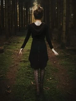 Robe Pull "Käliskä", Noir Et Marron -Magasin De Vêtements Pour Femmes robe pull kaliska noir et marron p image 329814 grande