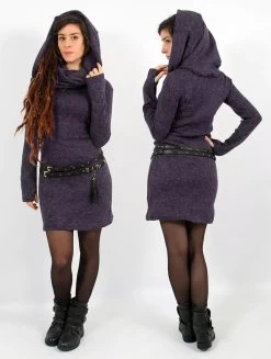Robe Pull "Mantra", Violet -Magasin De Vêtements Pour Femmes robe pull mantra violet p image 329230 grande