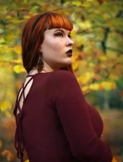 Robe Pull "Nikkäa", Bordeaux -Magasin De Vêtements Pour Femmes robe pull nikkaa bordeaux p image 347506 grande