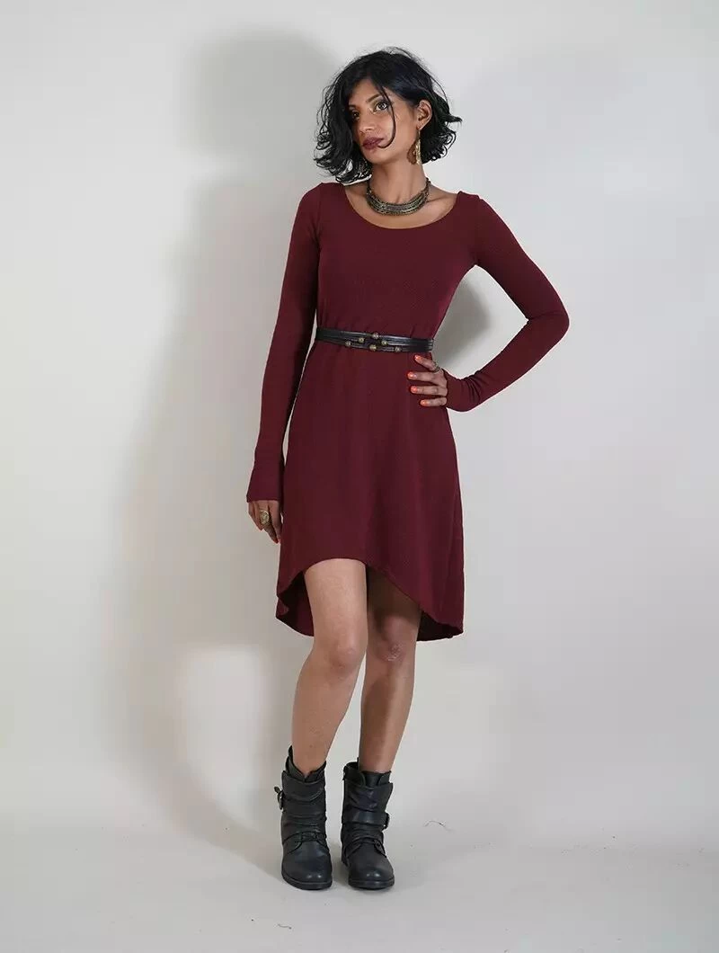 Robe Pull "Noäa", Bordeaux 4 Robe Pull "Noäa", Bordeaux – Image 4