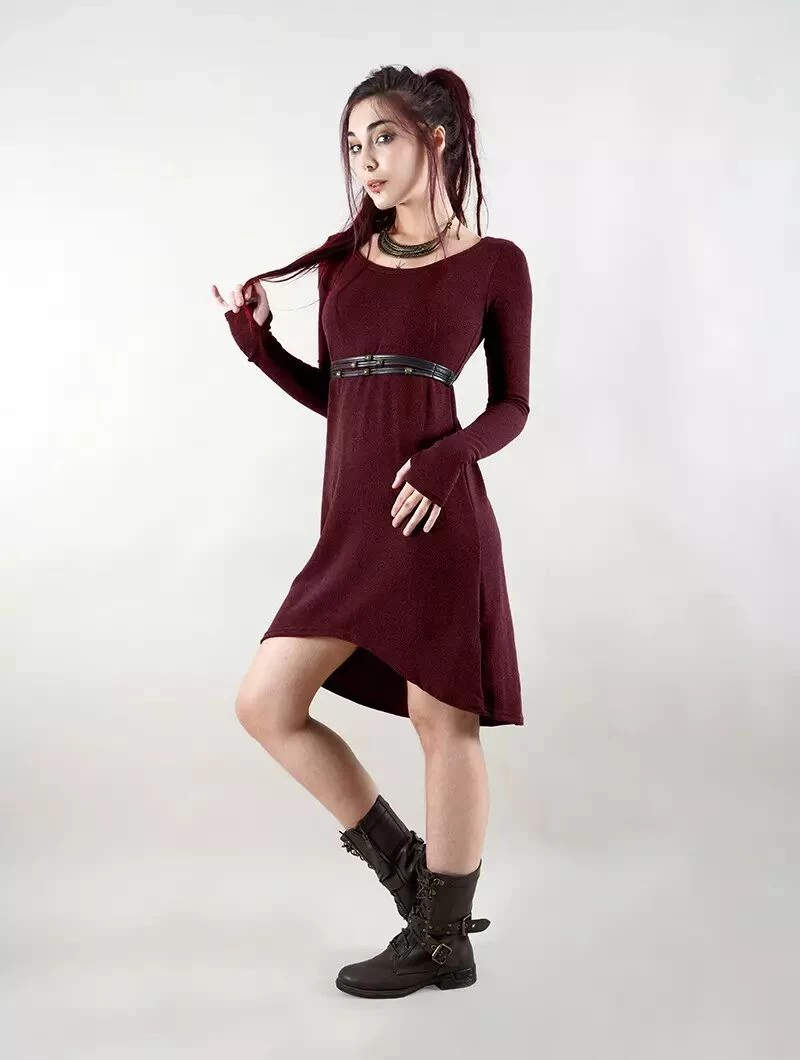 Robe Pull "Noäa", Bordeaux 1 Robe Pull "Noäa", Bordeaux