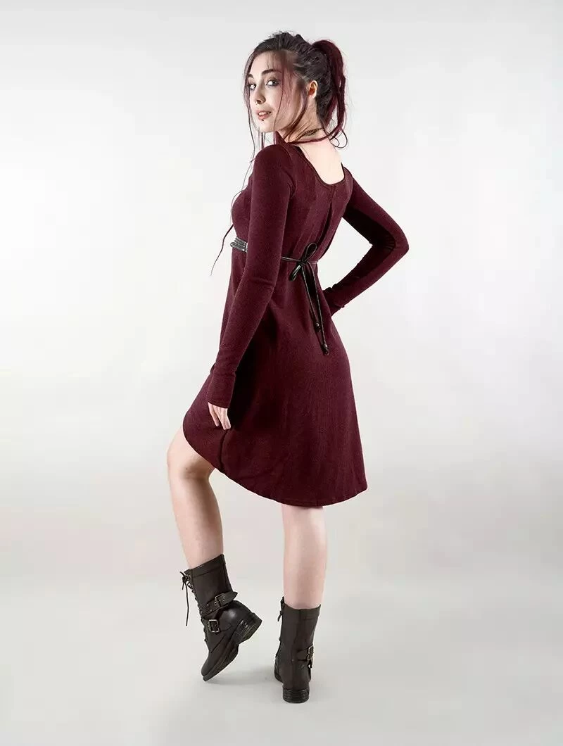 Robe Pull "Noäa", Bordeaux 3 Robe Pull "Noäa", Bordeaux – Image 3