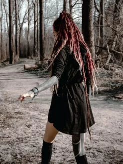 Robe Pull Portefeuille "Dark", Noir -Magasin De Vêtements Pour Femmes robe pull portefeuille dark noir p image 341239 grande