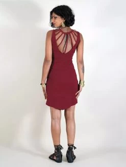 Robe Dos Nu "Sumatra", Bordeaux -Magasin De Vêtements Pour Femmes robe sumatra bordeaux p image 333915 grande