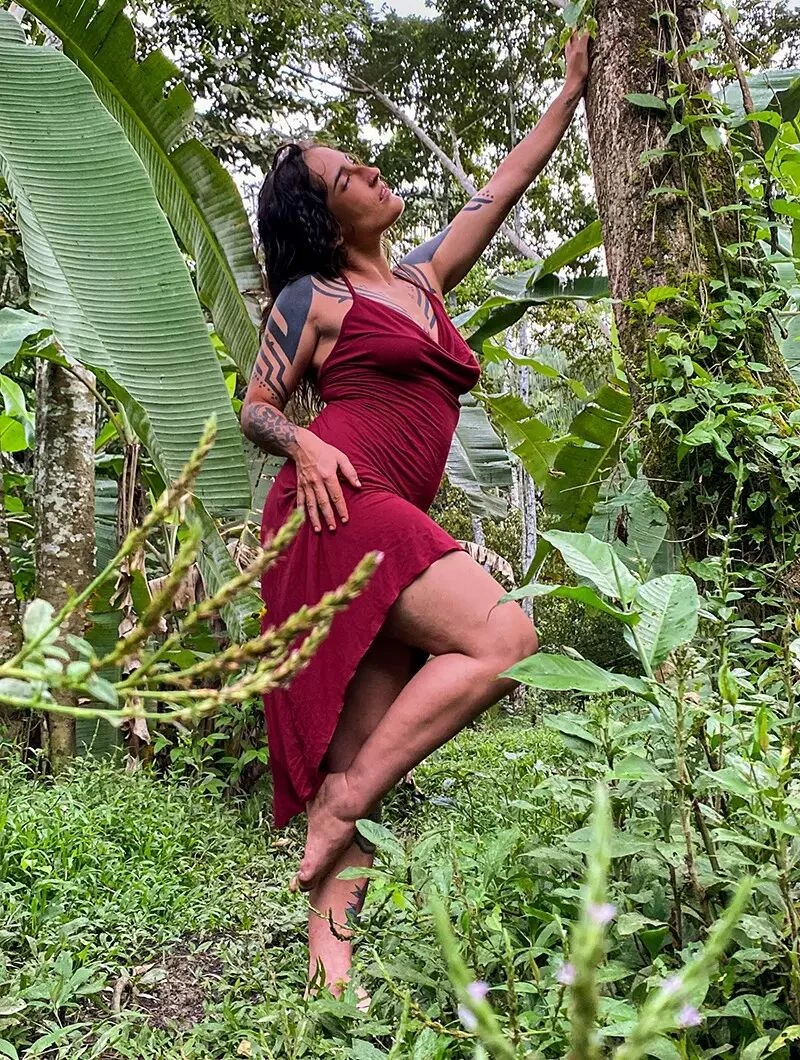 Robe "Trisha", Bordeaux 7 Robe "Trisha", Bordeaux – Image 7