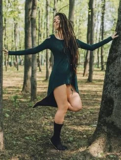 Robe Tunique "Atsuka", Vert Canard -Magasin De Vêtements Pour Femmes robe tunique atsuka vert canard p image 329875 grande