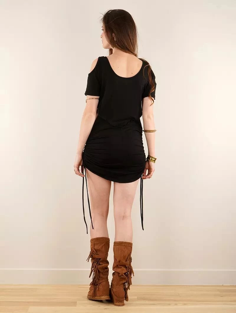 Robe-tunique "Laality", Noir 3 Robe-tunique "Laality", Noir – Image 3