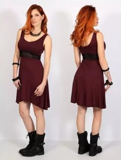 Robe Courte Sans Manches "Wakäa", Bordeaux -Magasin De Vêtements Pour Femmes robe wakaa bordeaux p image 338140 grande