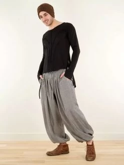 Sarouel Unisexe "Divyna", Gris Chiné -Magasin De Vêtements Pour Femmes sarouel divyna gris chine p image 338819 grande