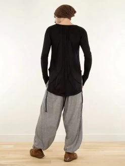 Sarouel Unisexe "Divyna", Gris Chiné -Magasin De Vêtements Pour Femmes sarouel divyna gris chine p image 338820 grande