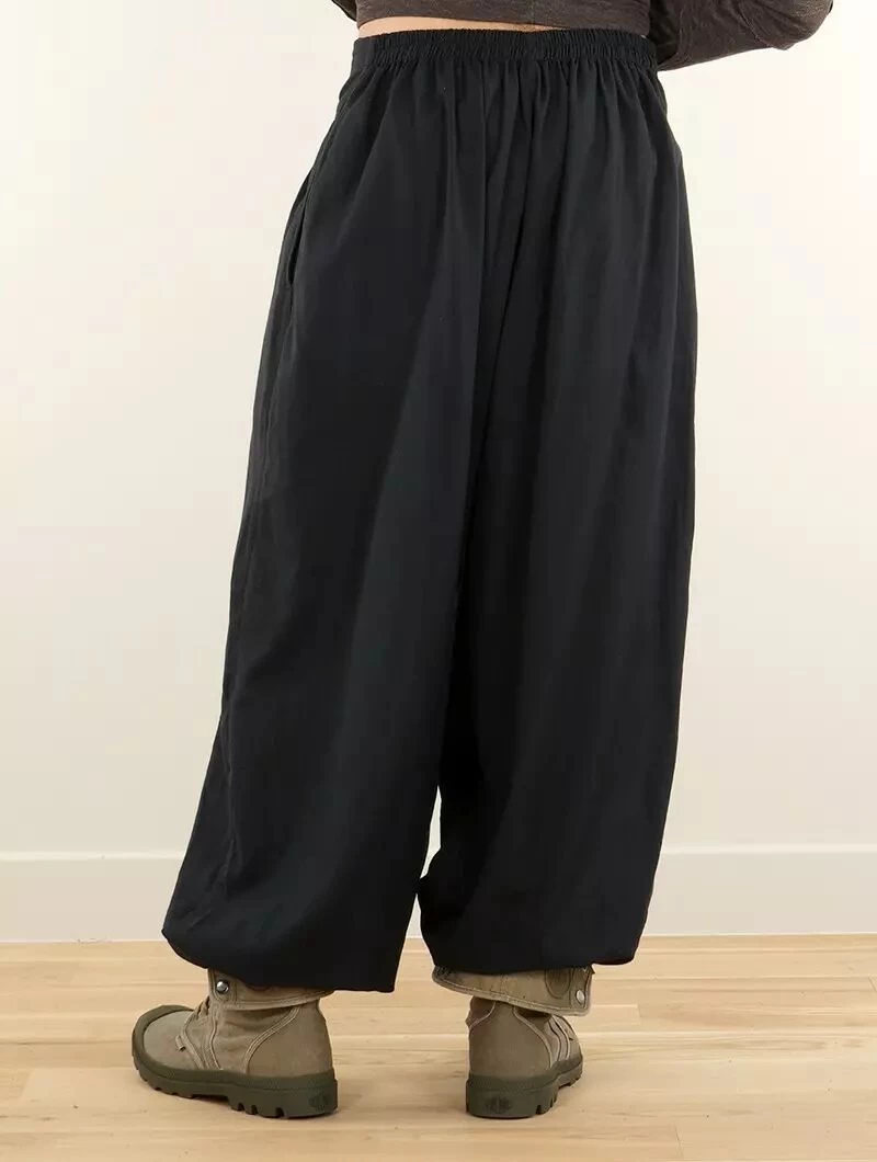 Sarouel Unisexe "Divyna", Noir 5 Sarouel Unisexe "Divyna", Noir – Image 5