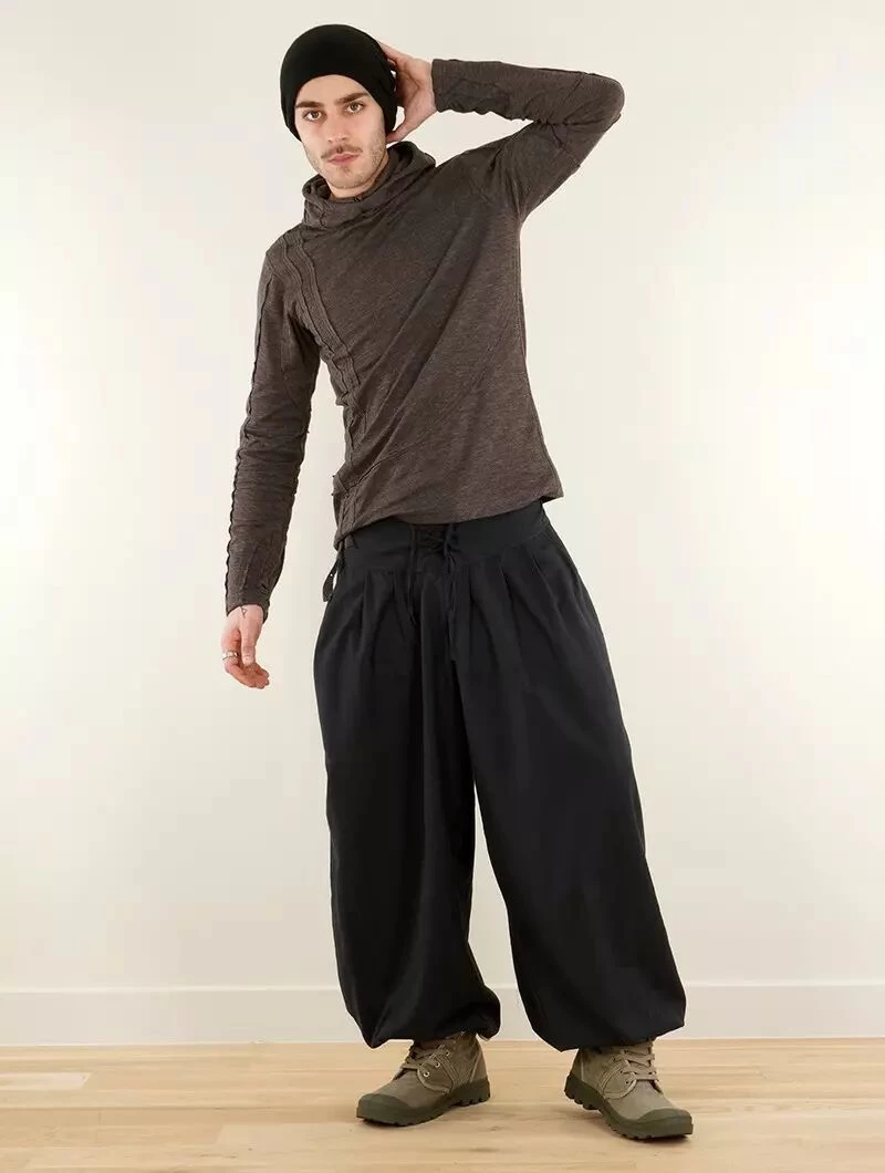 Sarouel Unisexe "Divyna", Noir 8 Sarouel Unisexe "Divyna", Noir – Image 8