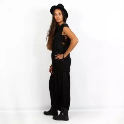 Sarouel Fluide Unisexe "Amadahy", Noir -Magasin De Vêtements Pour Femmes sarouel fluide amadahy noir p image 314433 grande