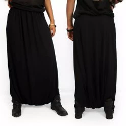 Sarouel Fluide Unisexe "Amadahy", Noir