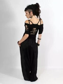 Sarouel Fluide Imprimé "Ginie Paisley", Noir Et Gris 7 Sarouel Fluide Imprimé "Ginie Paisley", Noir Et Gris -Magasin De Vêtements Pour Femmes sarouel fluide ginie paisley noir avec imprimes gris p image 341102 grande