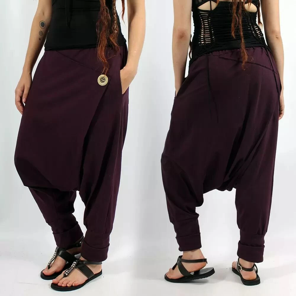 Sarouel Unisexe "Banilo", Prune 1 Sarouel Unisexe "Banilo", Prune