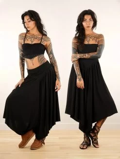 Sarouel Jupe 2en1 Robe "Shojo", Noir