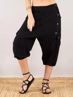 Sarouel Court "Mei", Noir