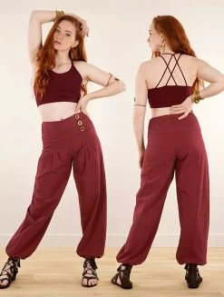 Sarouel "Ravija", Bordeaux -Magasin De Vêtements Pour Femmes sarouel ravija bordeaux p image 348732 grande