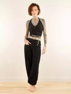 Sarouel "Ravija", Noir -Magasin De Vêtements Pour Femmes sarouel ravija noir p image 347844 grande