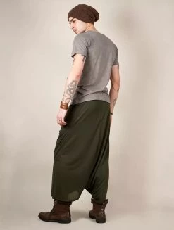 Sarouel Unisexe "Anju", Vert Kaki -Magasin De Vêtements Pour Femmes sarouel unisexe anju vert kaki p image 325649 grande