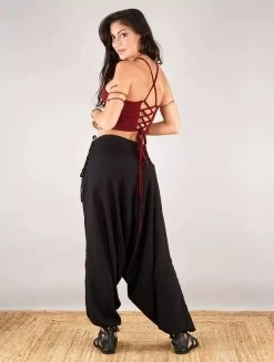 Sarouel Unisexe "Kaori", Noir -Magasin De Vêtements Pour Femmes sarouel unisexe kaori noir p image 331880 grande