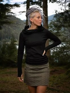 Sweat à Capuche "Myäa", Noir -Magasin De Vêtements Pour Femmes sweat a capuche myaa noir p image 322335 grande