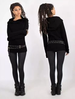 Sweat à Capuche "Myäa", Noir -Magasin De Vêtements Pour Femmes sweat a capuche myaa noir p image 333785 grande