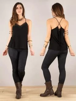 Top à Bretelles Ample Et Réversible "Topäaz", Noir -Magasin De Vêtements Pour Femmes top a bretelles ample et reversible topaaz noir p image 345987 grande