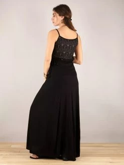 Top à Bretelles Imprimé "Ciryandil Peafowl", Noir -Magasin De Vêtements Pour Femmes top a bretelles ciryandil peafowl noir p image 335396 grande