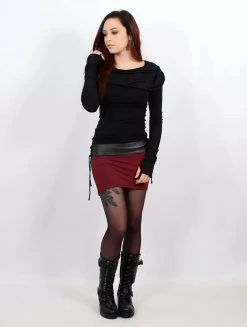 Top à Manches Longues "Chryzz", Noir -Magasin De Vêtements Pour Femmes top a manches longues chryzz noir p image 337196 grande