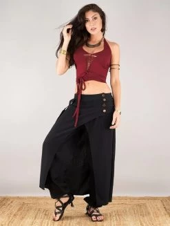 Crop Top "Afra", Bordeaux -Magasin De Vêtements Pour Femmes top afra bordeaux p image 331915 grande