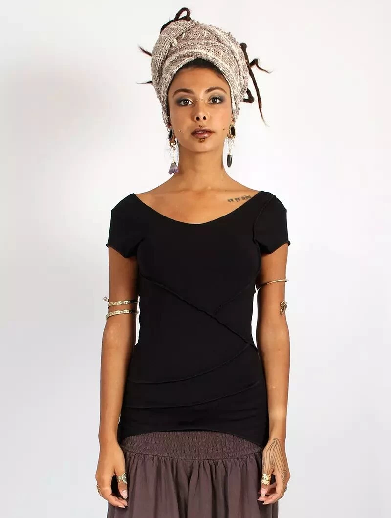 Top "Amnakalya", Noir 3 Top "Amnakalya", Noir – Image 3