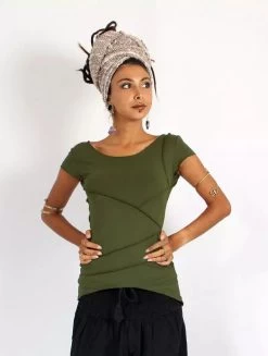 Top "Amnakalya", Vert Kaki -Magasin De Vêtements Pour Femmes top amnakalya vert kaki p image 339436 grande