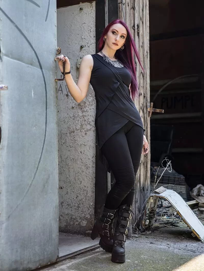 Top Asymétrique "Pisac", Noir 6 Top Asymétrique "Pisac", Noir – Image 6