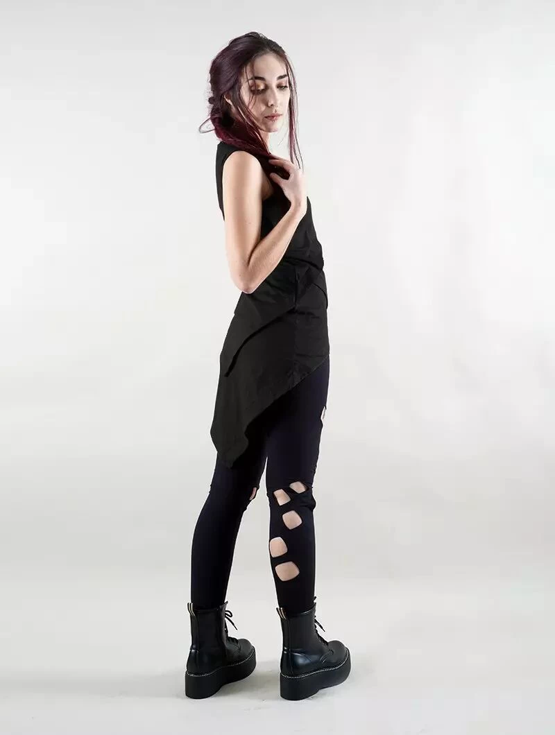 Top Asymétrique "Pisac", Noir 4 Top Asymétrique "Pisac", Noir – Image 4