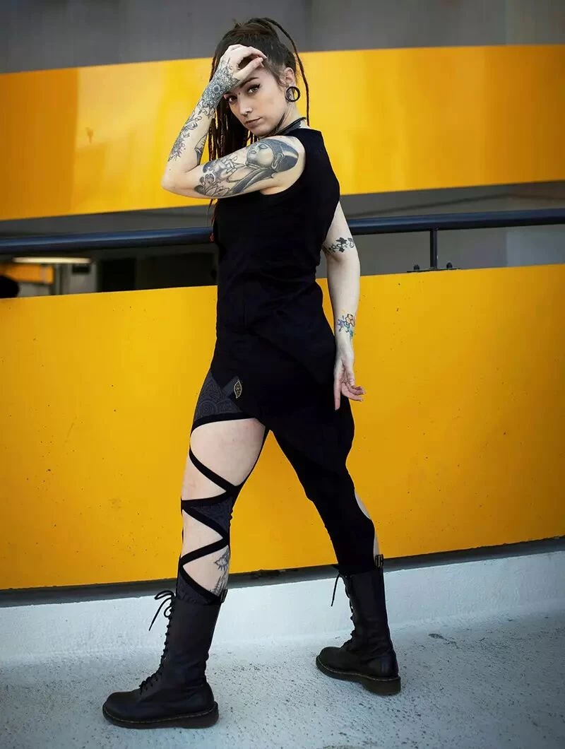 Top Asymétrique "Pisac", Noir 3 Top Asymétrique "Pisac", Noir – Image 3