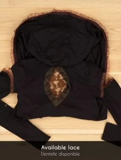 Top Boléro Cache Coeur Convertible "Ottawa", Noir -Magasin De Vêtements Pour Femmes top bolero cache coeur convertible ottawa noir p image 347490 grande