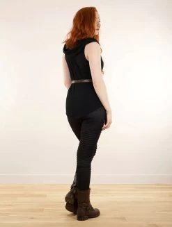 Top Sans Manches à Col Bénitier "Nephilim", Noir -Magasin De Vêtements Pour Femmes top col benitier nephilim noir p image 340657 grande