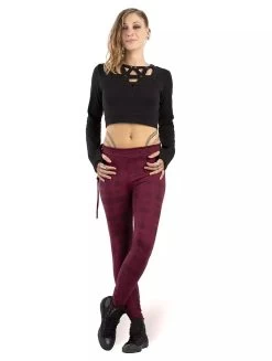 Crop Top à Manches Longues Et Dos Nu "Tacoma", Noir -Magasin De Vêtements Pour Femmes top fr 5 p image 329155 grande